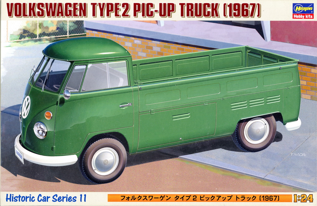 Slotcars66 VW Type 2 T1 pick-up 1/24th scale model kit by Hasegawa  